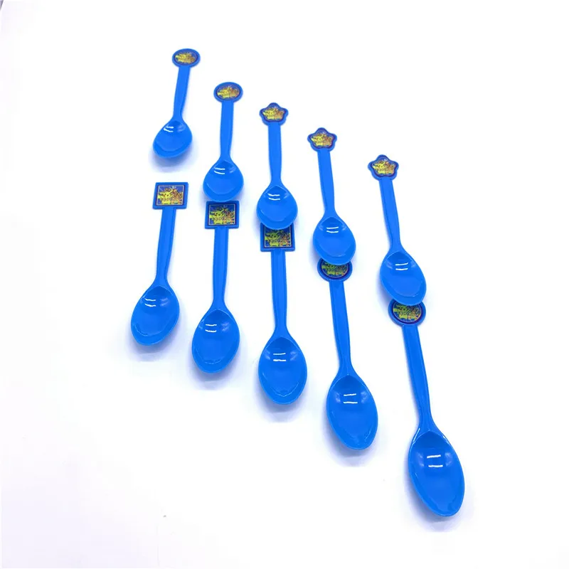 Spoons-10pcs 1 шт. мультфильм Покемон го Pikaqiu для вечеринки 1,08*1,8 м одноразовая посуда для вечеринки скатерть на стол День Рождения вечерние принадлежности - Цвет: Spoons-10pcs