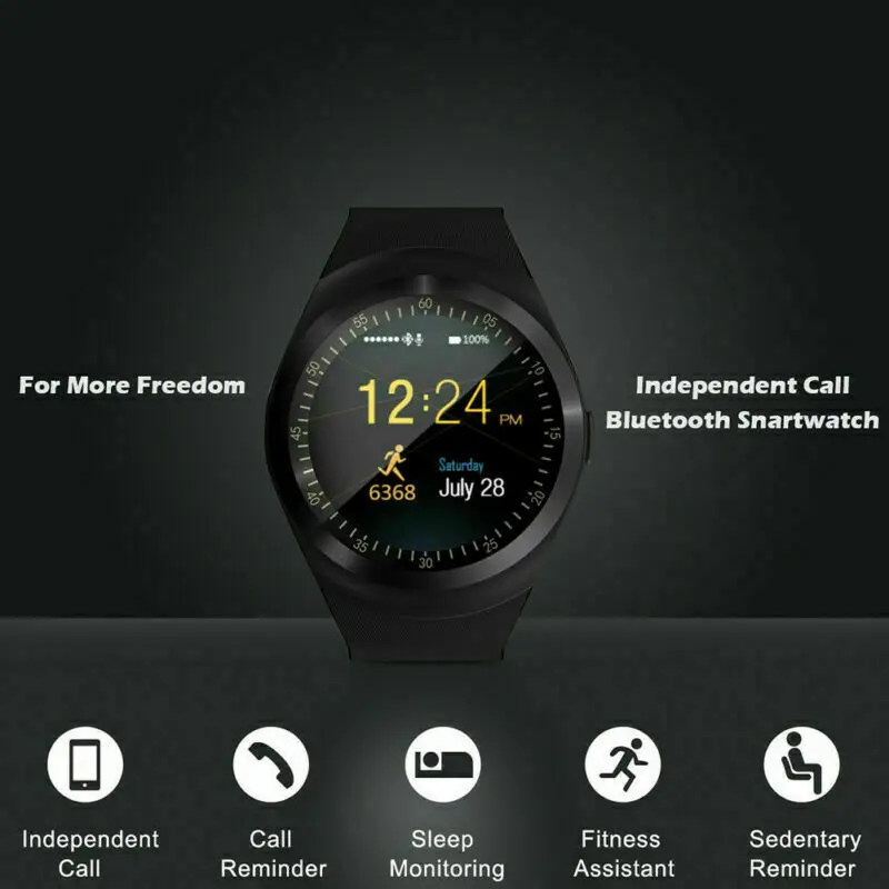 Y1S смарт браслет часы водонепроницаемые Bluetooth спортивные мониторинг сна для IPhone