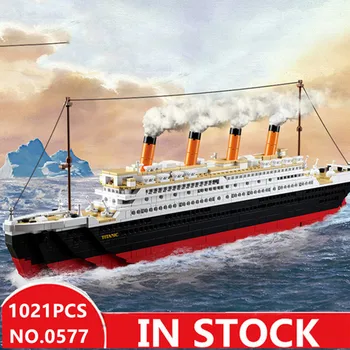 

Dropshipping Cruise Ship RMS Titanic Boat 1021 pcs Compatible with building block Movies 3D brick block minifigured toys