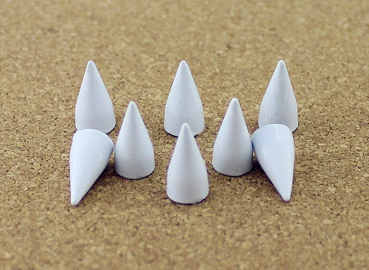 Description Picture 6 of item30sets 7*14mm Colored Studs And Spikes For Clothes DIY Handcraft Bullet Cone Garment Rivets For Leather Bag Shoes Tachuelas Ropa