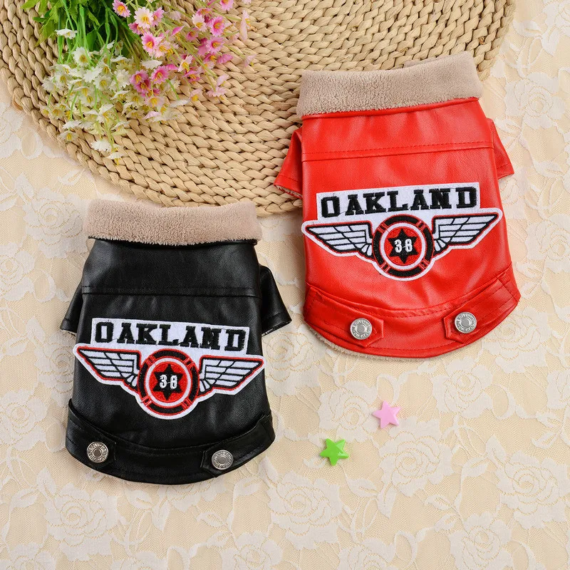 Warm Coats Dogs Windproof | Leather Jacket for Medium Dog | Winter Coats for Dog