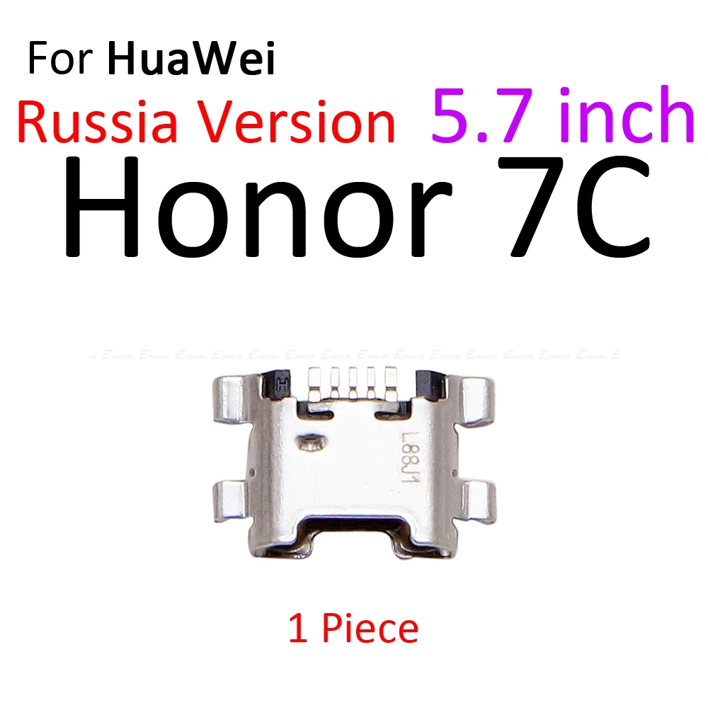 Разъем USB разъем для зарядки док-станции Порт для HuaWei Honor Play 7C 7A 7X7 S 6C 6A 6X 5C Pro Micoro type-C разъем для зарядки - Цвет: For Honor7C 5.7inch