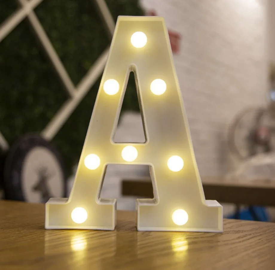 Светодиодный светильник с буквами s светящиеся белые буквы подвесные от A до Z