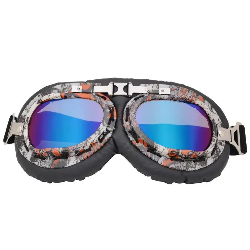 HiMISS Motorcycle Goggles Glasses Vintage Motorbike Classic Goggles