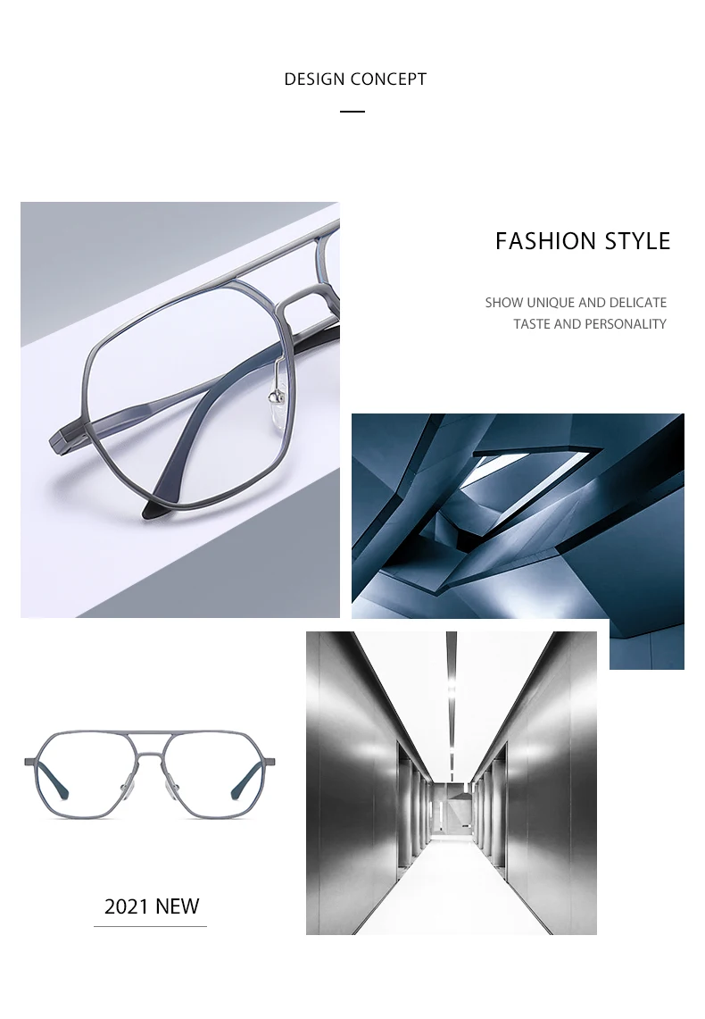 OH EVOL 2021 Aluminum Vintage Oversized Glass Frame Men Women Pilot Computer Blue Light Blocking Glasses Optical Eyewear  Oculos prescription blue light glasses