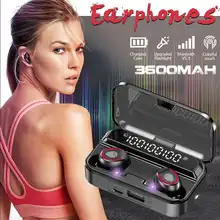 TWS Bluetooth 5 1 Earphones 3LED Display Wireless Headphone 3600mAh Charging Case Waterproof Sport Earbuds Touch Control Headset