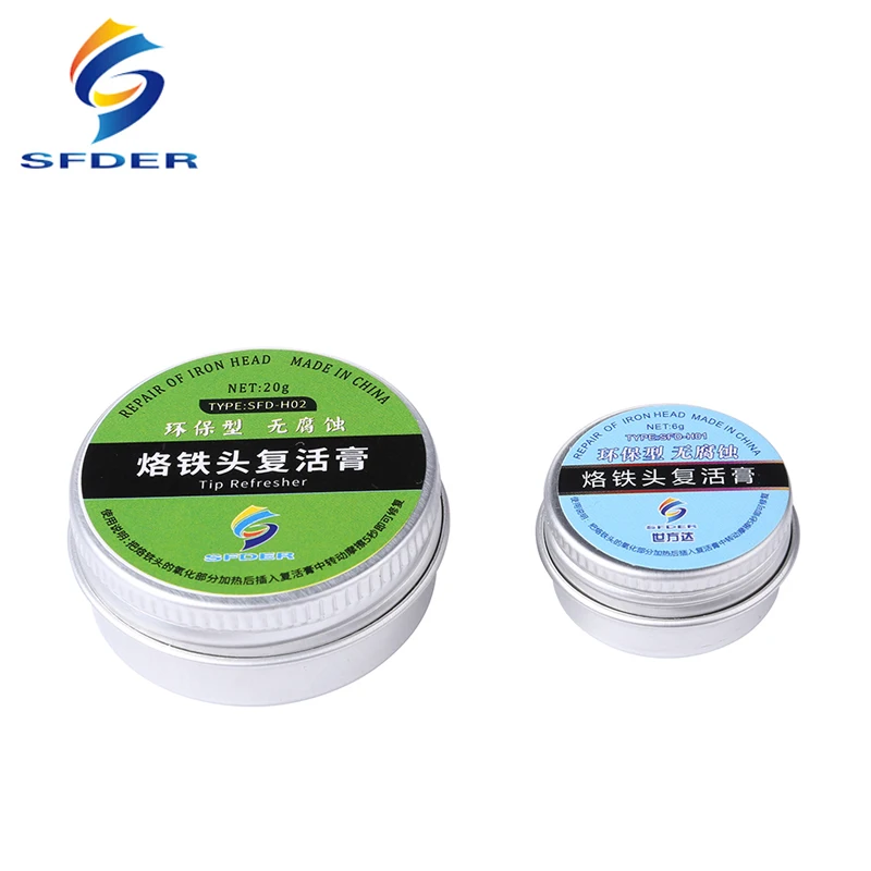 Lead-Free Soldering Tip Refresher Clean Paste for Oxide Solder Iron Tip Welding Sting Resurrection BGA Rework Tools hot sale soldering iron free tip refresher clean paste for oxide solder iron tip head resurrection repair tools