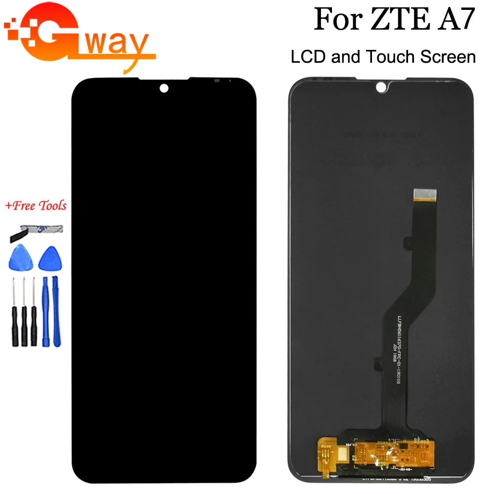 Черный 6,09 дюймов для zte Blade A7 P963F02 ЖК-дисплей и сенсорный экран дигитайзер Датчик в сборе с инструментами для zte A7 lcd