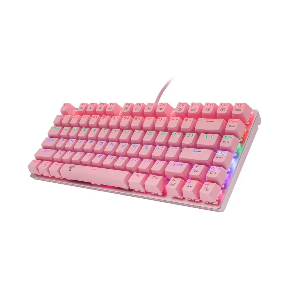Z 88 TKL Механическая игровая клавиатура радуги со светодиодной подсветкой 81 key