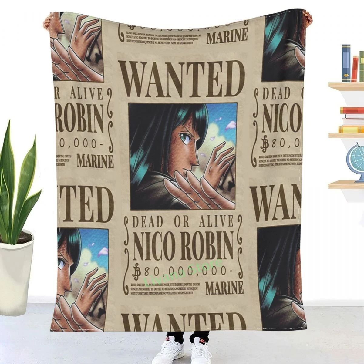 One Piece Nico Robin 1st Wanted Poster Throw Blanket 3d Printed Sofa Bedroom Decorative Blanket Children Adult Christmas Gift Blankets Aliexpress