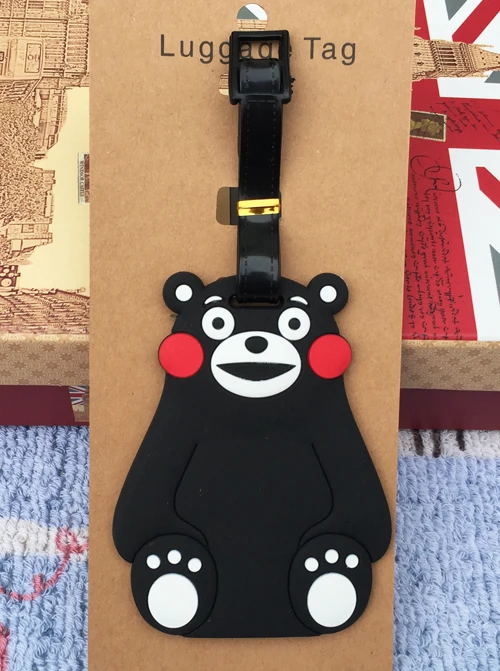 1 шт. Kumamon KT Cat Аниме туристический бренд багажная бирка на чемодан ID адрес портативный держатель тегов багажные ярлыки Новинка - Цвет: see chart3