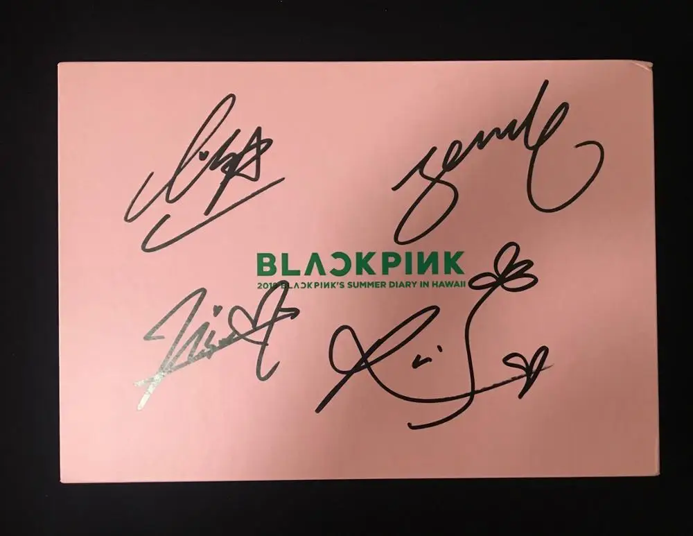 Ручной подписанный Blackpink с автографом летний дневник на Гавайях photobook limited