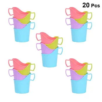 

20pcs Heat Proof Cup Holder Disposable Paper Cup Stand Anti-scalding Cup Cover Hand Protector Paper Cup Covers(Random Color)