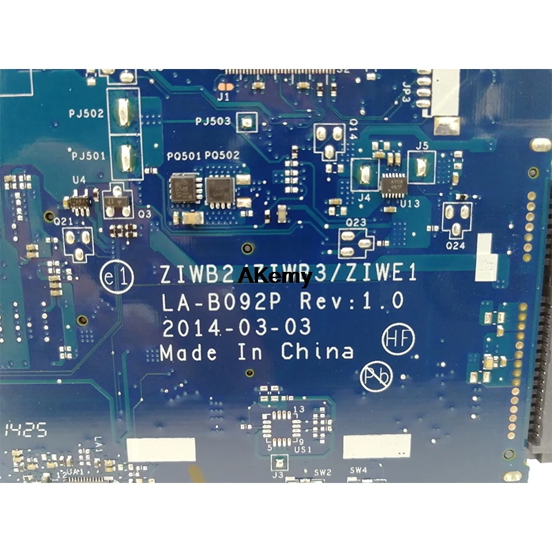 ZIWE1/ZIWB2/ZIWB3 LA-B092P для lenovo B50-70 N50-70 материнская плата i7-5500U процессор LA-B092P Rev: 1 Материнская плата тесты