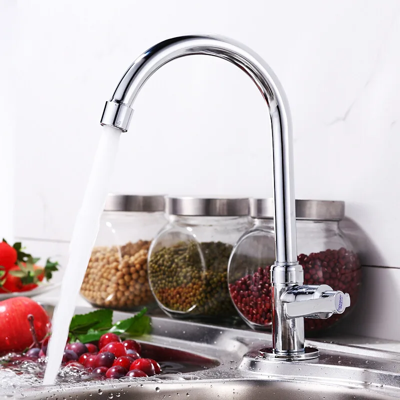 

[Manufacturers Direct Selling] Copper Single Cold Water Kitchen Wash Basin Single Connection Type Water Purifier Faucet Sanitary
