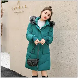 Женские куртки больших размеров 5XL 2019, модное женское зимнее пальто, длинная приталенная теплая куртка с хлопковой подкладкой, верхняя