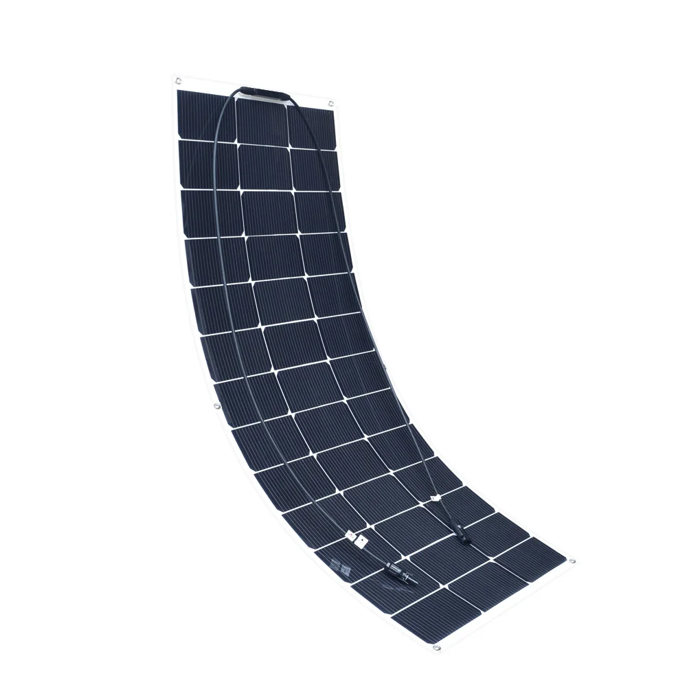 XINPUGUANG New High Efficient 19.5V 100w Solar Panel Flexible Solar Cell Module for 12v System DIY Kit RV Car Home Powered