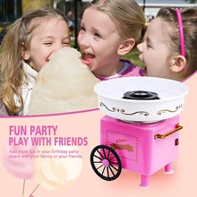 

Children's Trolley Full Automatic Candy Floss Machine Cotton Candy Maker Marshmallow Machine For Electric Cotton Candy Maker