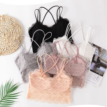 

Lace Sports Bra Women Girl Gym Cotton Underwear Sports Bra Women Push Up Fitness Running Yoga Sport Tops Sports Bras Women