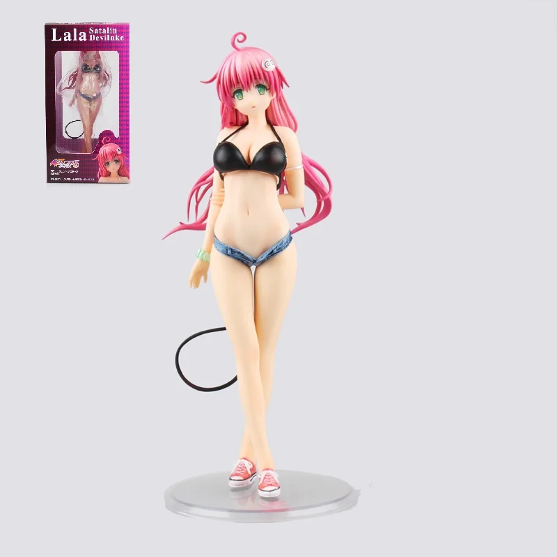 Alter To Love ru Lala черный японский аниме Satalin Deviluke отлитая пикантная фигурка из ПВХ новая сексуальная фигурка lala - Цвет: with original box