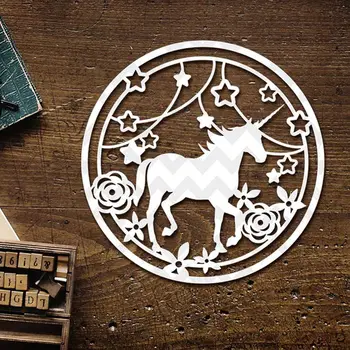 

Unicorn Metal Cutting Die For DIY Scrapbooking Decorative Paper Cards Hollow Horse Shape Stencil Cutting Die Template Frame Tool
