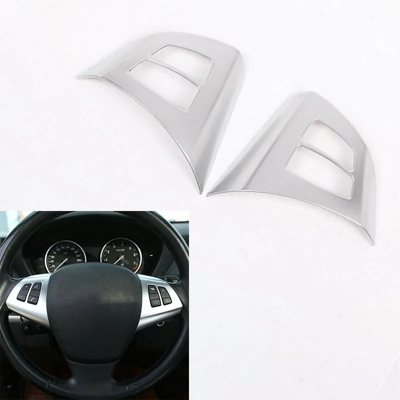 

For BMW X5 E70 2008-2013 Car Steering Wheel Button Decor Frame Trim Accessories