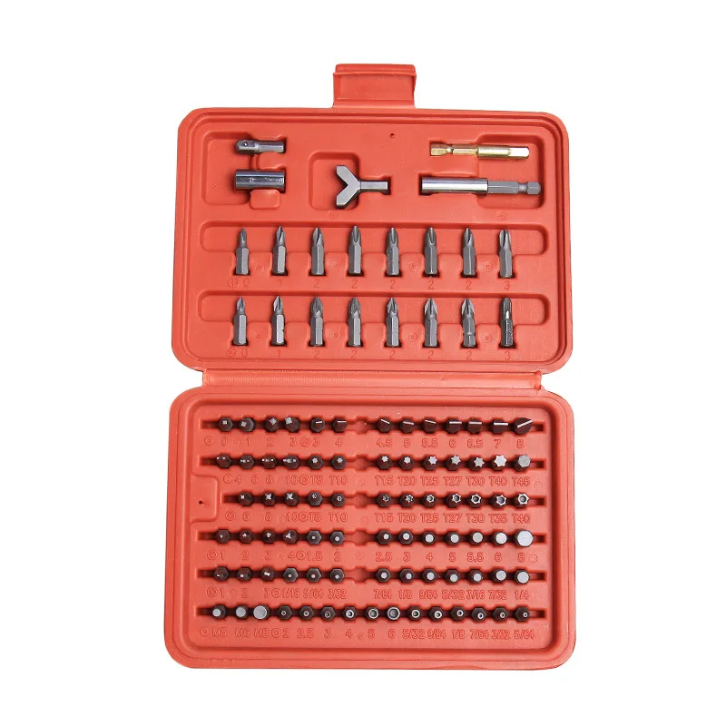 

100PCs Screwdriver Set Cross and Straight Screwdriver Head Y-Type M-Type Hexagon Screw Bits Set Screwdriver