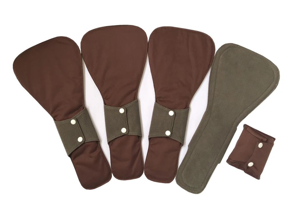 JUTESK's 41cm / 16inch Ultra-deep sleep Night Charcoal Bamboo Mama Cloth/ Menstrual Pads/ Reusable Sanitary Pads