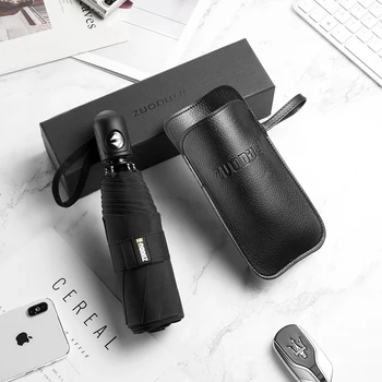 

Black Parasol Mini Umbrella Car Automatic Retro Beach Golf Outdoor Portable Foldable Small Luxury Parapluie Rain Gear BY50YS