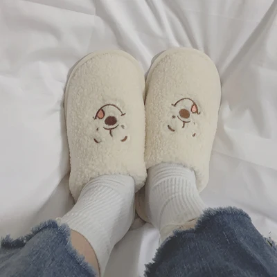 IVYYE Forky Bear/модные тапочки в стиле аниме; зимняя теплая Домашняя обувь с героями мультфильмов; плюшевые домашние тапочки; Новинка; подарки на день рождения