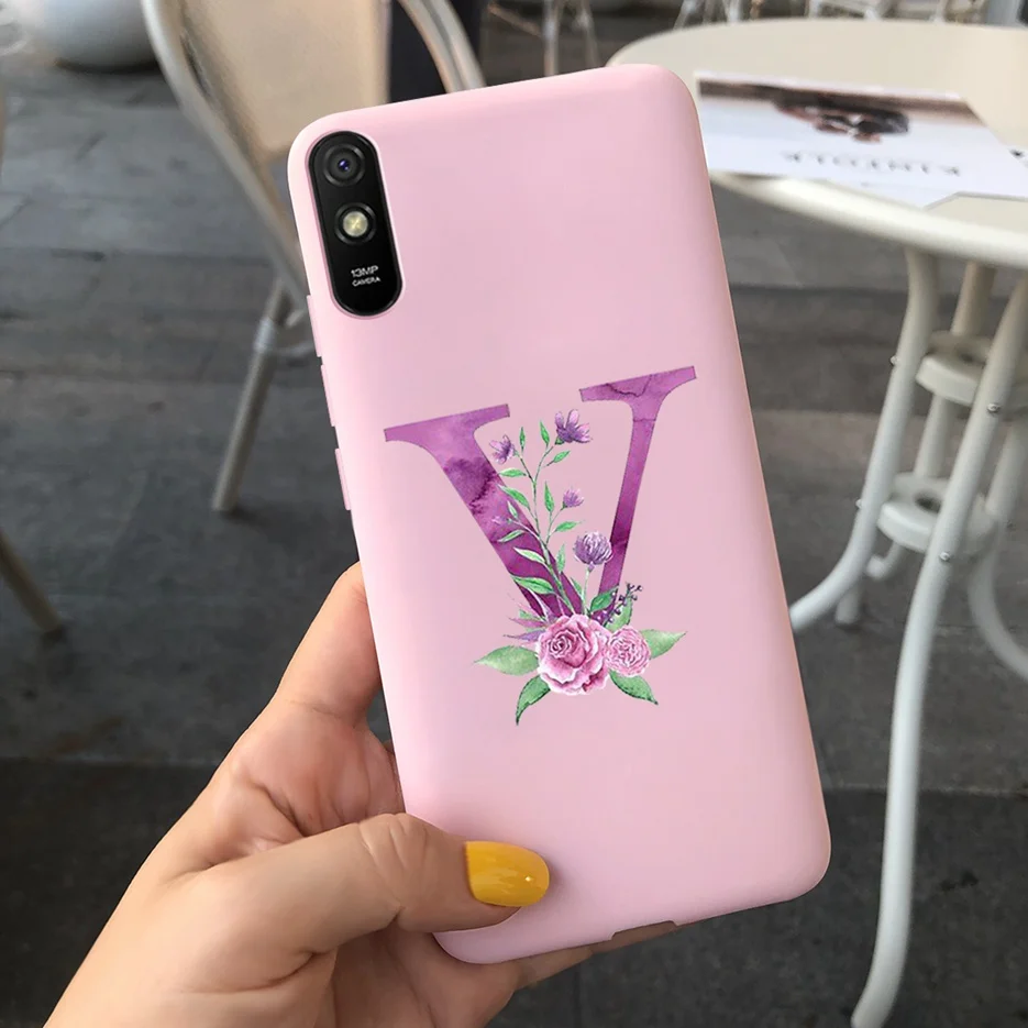 Cute Letters Silicone Soft TPU Phone Case - Durable Back Protector Shell