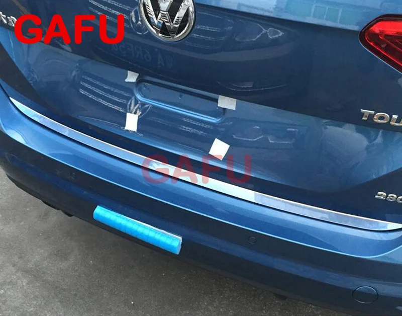 Наклейка на заднюю дверь из нержавеющей стали для VW TOURAN 2016 2017 отделка задней