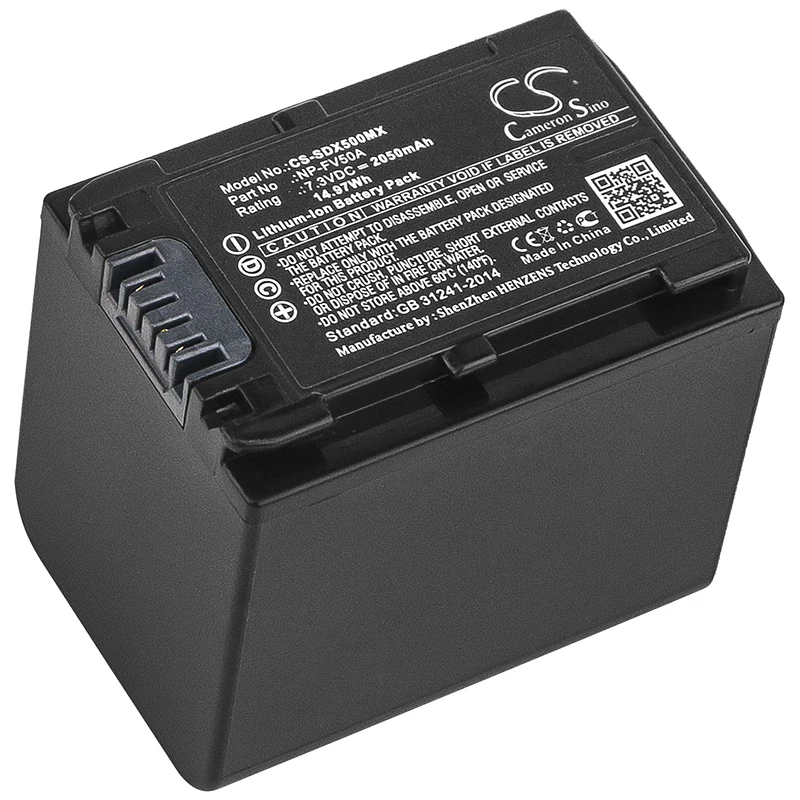 Cameron Sino для sony NP-FV50A FDR-AX33 FDR-AX40 FDR-AX45 2050 мАч/14.97Wh | Электроника