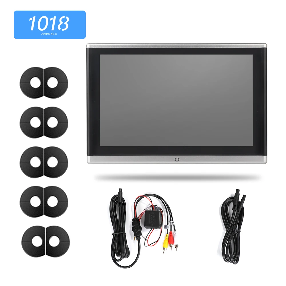 Android OS автомобильный подголовник монитор видео плеер USB/SD/FM TFT lcd цифровой экран сенсорная кнопка игры пульт дистанционного управления автомобиля MP5 плеер