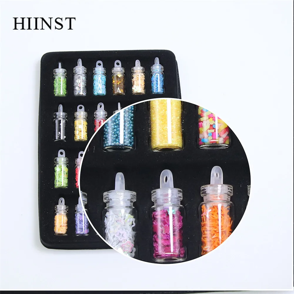 HIINST 12/24 шт DIY поставки слаймов для изготовления блесток блестки блестящая слизи мягкое украшение для снятия стресса слизи детский набор для самостоятельной сборки