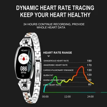 

H8 Women smart Band fitness bracelet Heart Rate Smart Bracelet Blood Pressure Watch Fitness Tracker Smart Watch smartband watch