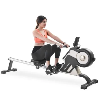 

GT Magnetic Rowing Machine Compact Indoor Rower with Magnetic Tension System, LED Monitor and 8-level Resistance Adjustment Fitn