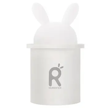 

Ultrasonic Air Humidifier For Baby Pregnant Cartoon Rabbit 250Ml Usb Essential Oil Diffuser Led Light Lamp Car Air Purifier