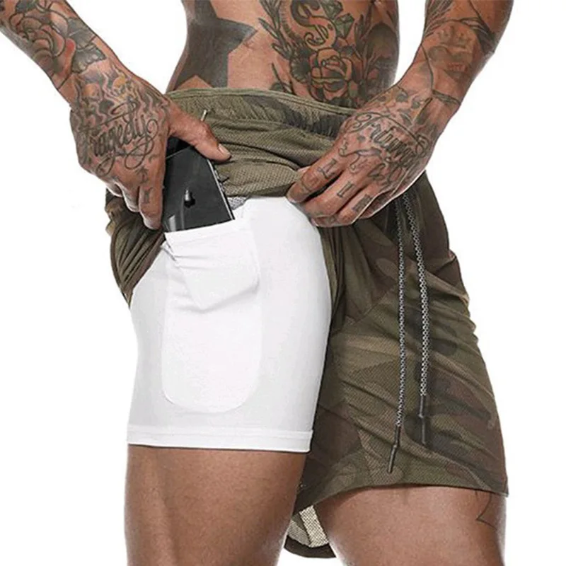 2020 New Men's Camouflage Shorts Mens 2 in 1 Sports Shorts Male double-deck Quick Drying Sports men Shorts Jogging Gyms Shorts 2020 New Men's Camouflage Shorts Mens 2 in 1 Sports Shorts Male double-deck Quick Drying Sports men Shorts Jogging Gyms Shorts