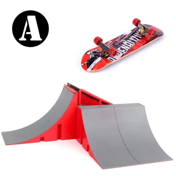 

Skate Park Kit Ramp Parts For Finger Board Ultimate Sport Training Props Games Toys Funny Aluminum Alloy Plastic Material Toy yy