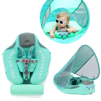

Baby Infant Non-Inflatable Float Lying Swimming Ring Children Waist Float Ring Floats Pool Toys Swim Trainer Sunshade Swim Ring