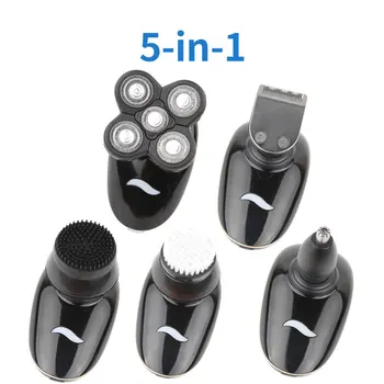 

New Style Multi-functional Man Body Wash Five Knife Head Nose Hair Haircut Cleansing Five In One Razors