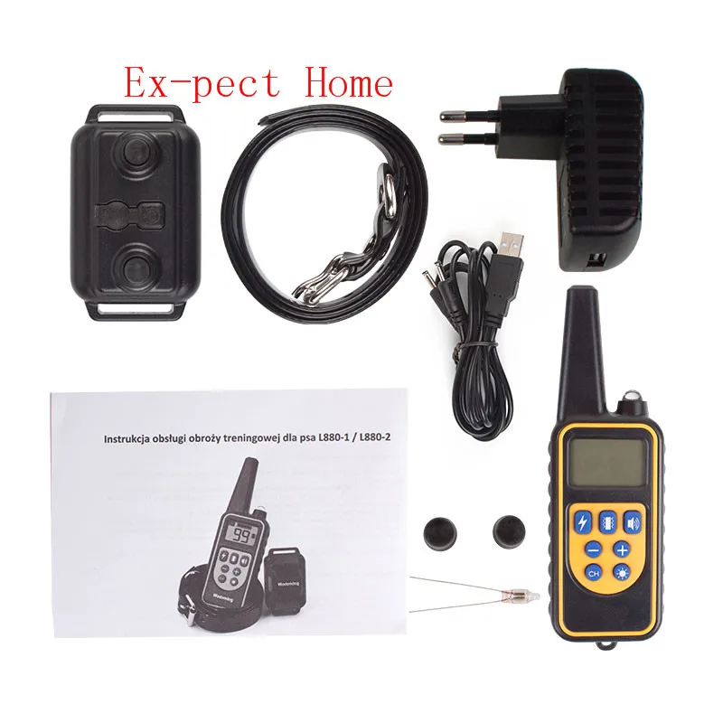 10PCS 800m Electric Dog Training Collar Pet Remote Control Waterproof LCD Display for All Size Shock with retailbox