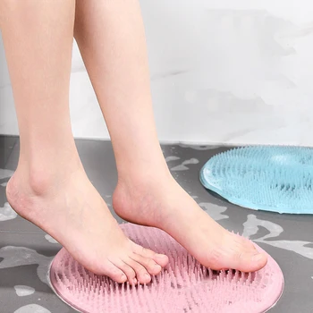 

31cm Round Silicone Bathtub Massage Cushion Brush, Bathroom Artifact, Cushion, Shower Feet, Suitable For Lazy Feet