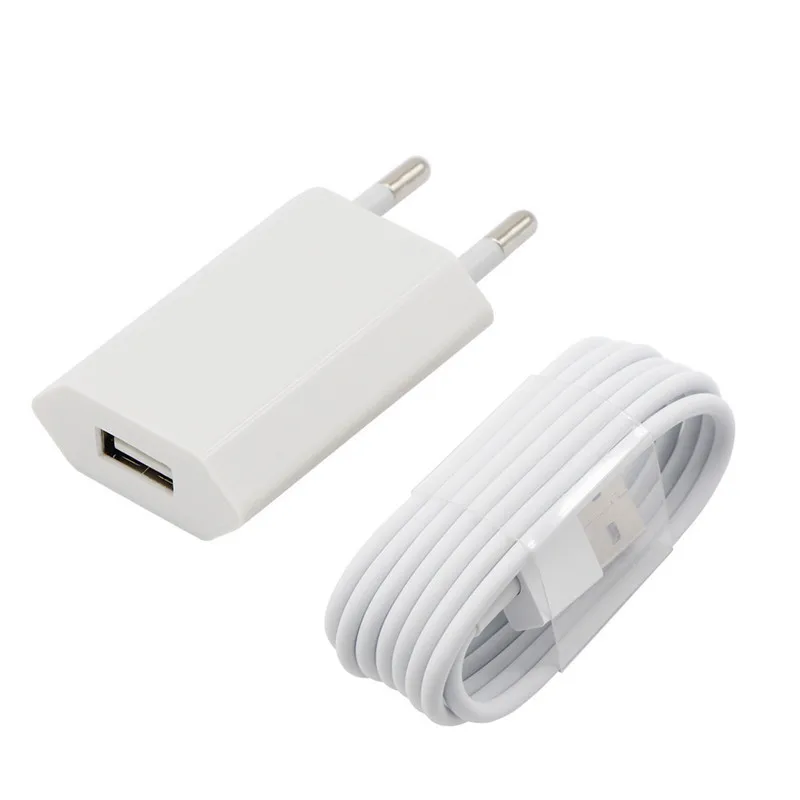 

EU Plug USB Cable AC Travel Wall Charging Charger Power Adapter For iPhone 11 Pro Max 5 5S SE 6 6s 7 8 Plus X XR XS Max Charger
