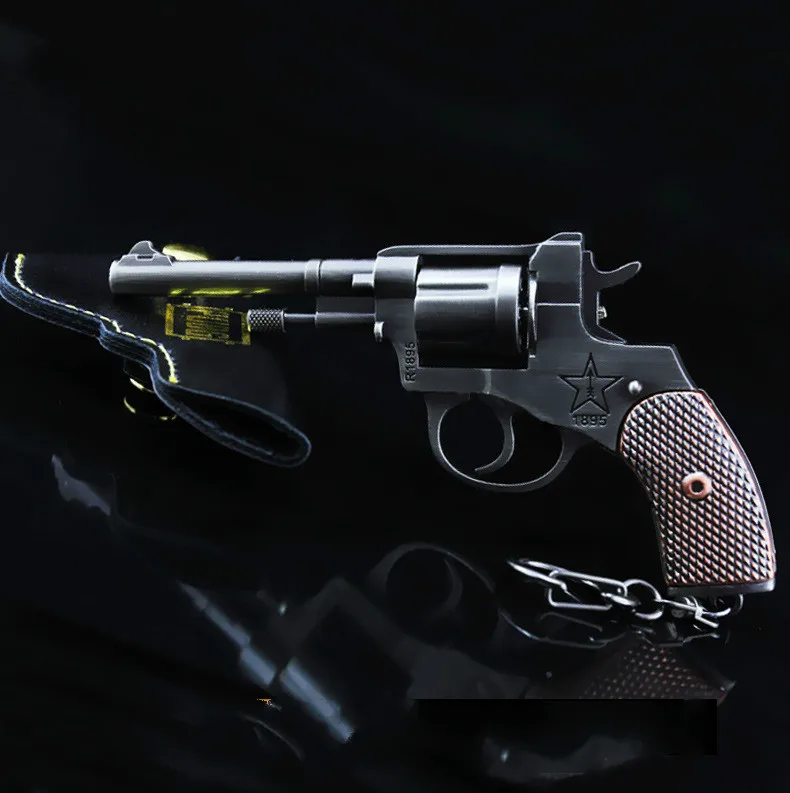 Креативный PUBG игровой периферический брелок паровой проигрыватель R1895 револьвер