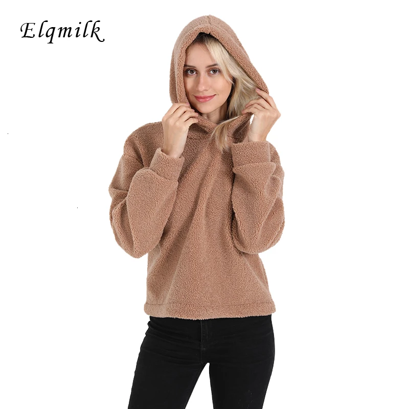 Новая модная зимняя одежда Для женщин теплая толстовка с капюшоном Manteau Femme
