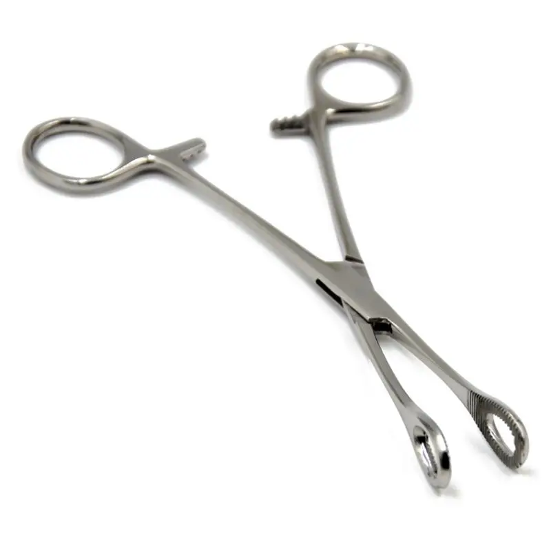 Стальное кольцо для хирургических инструментов Открытие закрытия гибки плоскогубцы Пинцет пирсинг инструменты - Цвет: H