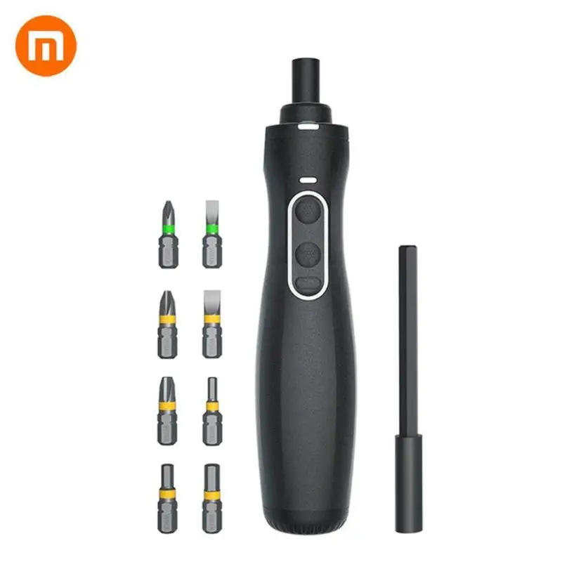 Xiaomi Mijia светодиодный набор шуруповертов с 8 шт пакетными головками удлинитель восемь кромок перезаряжаемый двойной мощный набор ручных инструментов
