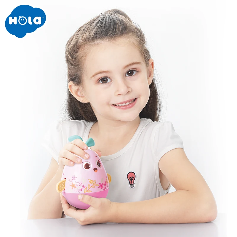 HOLA игрушки 3133 детские игрушки для новорожденных кивая игрушки неваляшки для Детское кольцо колокол для маленьких девочек; подарки